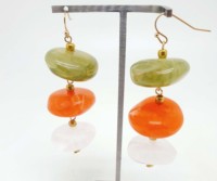 Nouvel ensemble collier et boucles d'oreilles multicolores en perles couleur bonbon 2026, assortiment de couleurs tendance, le centre d'attention