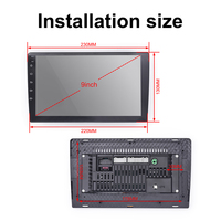 Android 13 9 pouces écran tactile Android écran avec Carplay Double Din voiture stéréo Android Auto IPS multimédia pour autoradio
