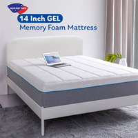 Günstige Kingsize-Matratze für Schlafzimmer, Maßgefertigte Box-Matratze mit Kühlfunktion, Natürlicher Latex und Memory-Schaum