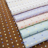 Tissu jacquard en polyester à motif à pois brillant, fil métallique teint, nouvelle mode YY pour vêtements féminins