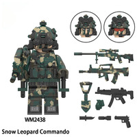 Modèle de jouet en plastique ABS de forces spéciales, service aérien spécial KSK Alpha Delta Wild Child SSO, forces spéciales, commando, Navy Seals, léopard des neiges