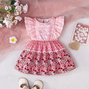 Vestido Casual de Verano para Bebés Niñas, 100% Algodón, Transpirable, Elegante, Venta al Por Mayor de Fábrica - Product Image 1