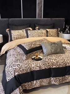 60S dài STAPLE cotton bedding Set sang trọng báo tấm gối & Duvet cover Chất lượng cao Nhà Khăn trải giường 4pcs Vua giường đặt - Product Image 6