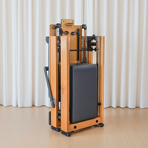 Appareil de fitness pliable en bois de haute qualité pour la maison, modèle HXC-B3 Reformer rose en aluminium, à prix spécial - Product Image 2