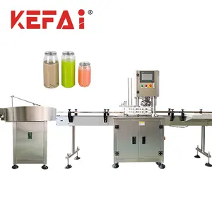 KEFAI Automatic Beverage Juice Liquid Can PET Can Sealing Machine Can Lid Seaming Canning Machine