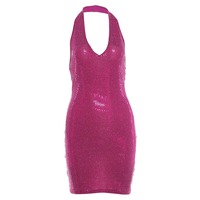 Robe élégante rétro à col montant pour femme, style streetwear, jupe courte moulante tendance qui accentue la silhouette et met en valeur les hanches, taille XS