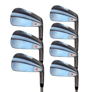 Juego de 7 Palos de Golf Forjados de Alta Gama para Diestros, Cabeza de Acero Inoxidable, Empuñadura de Goma, Flex Rígido - Product Image 4