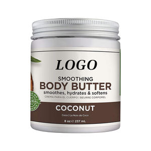 Beurre Corporel Hydratant et Nourrissant Bio Hanlinger 250ml, Végétalien, au Lait de <span class=keywords><strong>Coco</strong></span>, Fouetté, au Beurre de Karité, Vitamine C et Herbes - Product Image 1