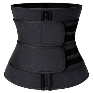 Cintura Trainer Cincher Preto Tamanho Grande Látex Duplo Cinto Zipper Sauna Emagrecimento Mulheres Cintura Trainer Espartilho Shapers - Product Image 5