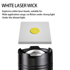 Заводская низкая цена Алюминиевый светодиодный фонарик цифровой дисплей напряжения белый лазерный источник света фонарик - Product Image 4