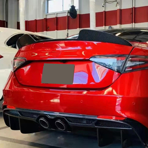 Alerón trasero de fibra de carbono Real estilo <span class=keywords><strong>GTA</strong></span> para <span class=keywords><strong>Alfa</strong></span> <span class=keywords><strong>Romeo</strong></span> <span class=keywords><strong>Giulia</strong></span> 2017 + alerón trasero de alta calidad accesorios de coche - Product Image 6