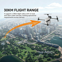 Drone de distribution de marchandises industriel à six axes, sans pilote, pour distribution précise et planification automatique de l'itinéraire