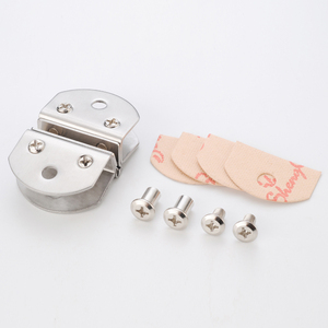 Charnières de porte en verre en acier inoxydable sans perçage, 180 degrés, pour armoire, vitrine, cave à vin, salle de bain - Product Image 4