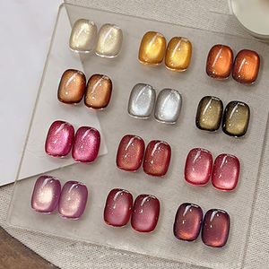 AILANUO Set de Esmaltes de Gel UV Veganos y Ecológicos de 12 Colores Yanzhen Qing Feng Shui-Efecto Ojo de Gato, No Tóxicos, 15ml, para Salón y Uso Personal (OEM) - Product Image 3