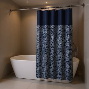 Cortina de Ducha con Diseño Jacquard, Estilo Clásico, Decoración Elegante para Baño - Product Image 2