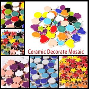 200g Mix Couleur Irrégulière Céramique Mosaïque Design Moderne DIY Artisanat Pierres pour Art Mural Extérieur - Product Image 2