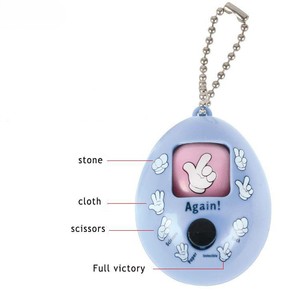 Jouet éducatif pour enfants, jeu de devinettes amusant, pierre, papier, ciseaux, œuf amusant, porte-clés - Product Image 6