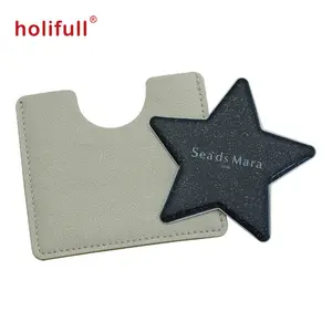 โปรโมชั่นของขวัญแบบพกพาที่กำหนดเองกระเป๋าแต่งหน้ากระจกCUSTOM Star Shape MINI Pocket Mirror