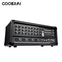 PC400 Professional 4-Channel Box Mixer Console Metal Powered Mixer dengan Case Laris untuk Panggung & Penggunaan di Rumah