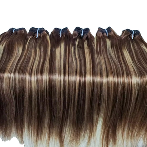 Cabello Remy Brasileño, Tejido Humano, Estilo Liso Sedoso, Color Piano, Más Vendido para Mujeres, Sin Químicos, Envío Rápido - Product Image 1