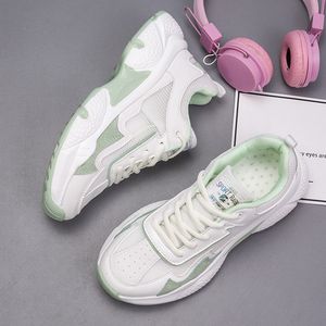 <span class=keywords><strong>Scarpe</strong></span> da gita estive di moda con fondo spesso da donna bianche sportive in mesh traspirante - Product Image 6