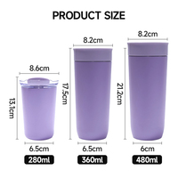Tasse Thermo populaire 2025 nouveau prix d'achat en vrac impression personnalisée en acier inoxydable isolé étanche plusieurs couvercles tasse de voyage Go tasse