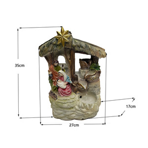 Fuente de Agua Navideña de Resina, Decoración Navideña de la Sagrada Familia, Adorno para Jardín Exterior - Product Image 5