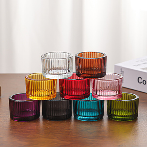 Bougeoir écologique en verre <span class=keywords><strong>de</strong></span> cristal coloré Bougies coniques élégantes Centres <span class=keywords><strong>de</strong></span> <span class=keywords><strong>table</strong></span> Mariages Noël Décor à la maison Pâques - Product Image 1