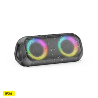 Enceinte sans fil Budi 30w avec son puissant, lumière disco LED, enceinte portable pour fêtes, machine de karaoké avec microphone sans fil