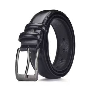 Wholesale Soft Vintage Men's PU Leather Belt Alloy <b>Pin</b> Buckle Designer Brand Business Fashion Casual Style Customizable Size - Product Image 2