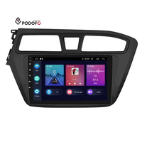 Autoradio Android Podofo 9 pouces avec CarPlay sans fil, Android Auto, GPS, RDS, HIFI, prise en charge de la caméra AHD pour Hyundai I20 2015-2017