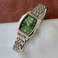 Retro horloge voor dames, eenvoudige tonneau-wijzerplaat, modieus, casual, quartz horloges, cadeaus, groothandel