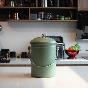 Large Capacity Stainless Steel <b>Compost</b> <b>Bin</b> Indoor with Lid, Odorless Food Waste Bucket - Product Image 6
