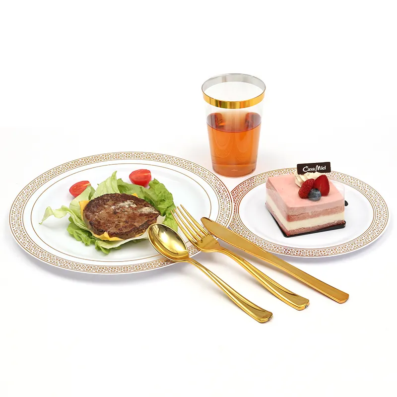 Luxe Huis Servies Salade Pad Afdrukken Diner Set Custom Bruiloft Platen Chinese Porselein Keramische Servies Sets Servies