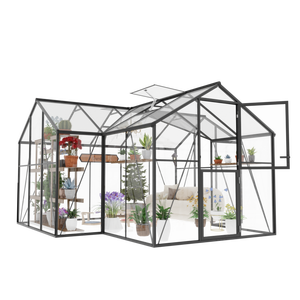 Elegante y duradera pequeña villa prefabricada con marco <span class=keywords><strong>de</strong></span> aluminio Sun Room & Glass House para invernaderos <span class=keywords><strong>de</strong></span> jardín - Product Image 4