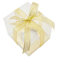 Petite boîte à cupcakes personnalisée et emballage Boîte d'emballage de gâteau transparente en plastique PET PVC