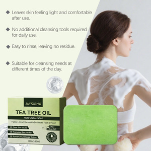 Tea Tree Oil Soothing Body <b>Soap</b> Mild Cleansing Nourishing Skin Hydrating Non-tightening Gentle Daily Cleaning Bar <b>Soap</b> Suitable - Product Image 5