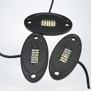 Nouvel ensemble de feux de roche tout-terrain professionnels 4/6/<span class=keywords><strong>8</strong></span>/10/12/16/20 pièces, <span class=keywords><strong>blanc</strong></span> <span class=keywords><strong>pur</strong></span>, 24 LED, contrôle par application, éclairage sous le véhicule, installation facile - Product Image 3