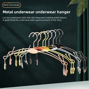 Cintres organisateur de sous-vêtements et de <span class=keywords><strong>soutien</strong></span>-<span class=keywords><strong>gorge</strong></span> en métal de haute qualité avec clips cintres d'exposition de lingerie femme pour cuisine et salon - Product Image 4
