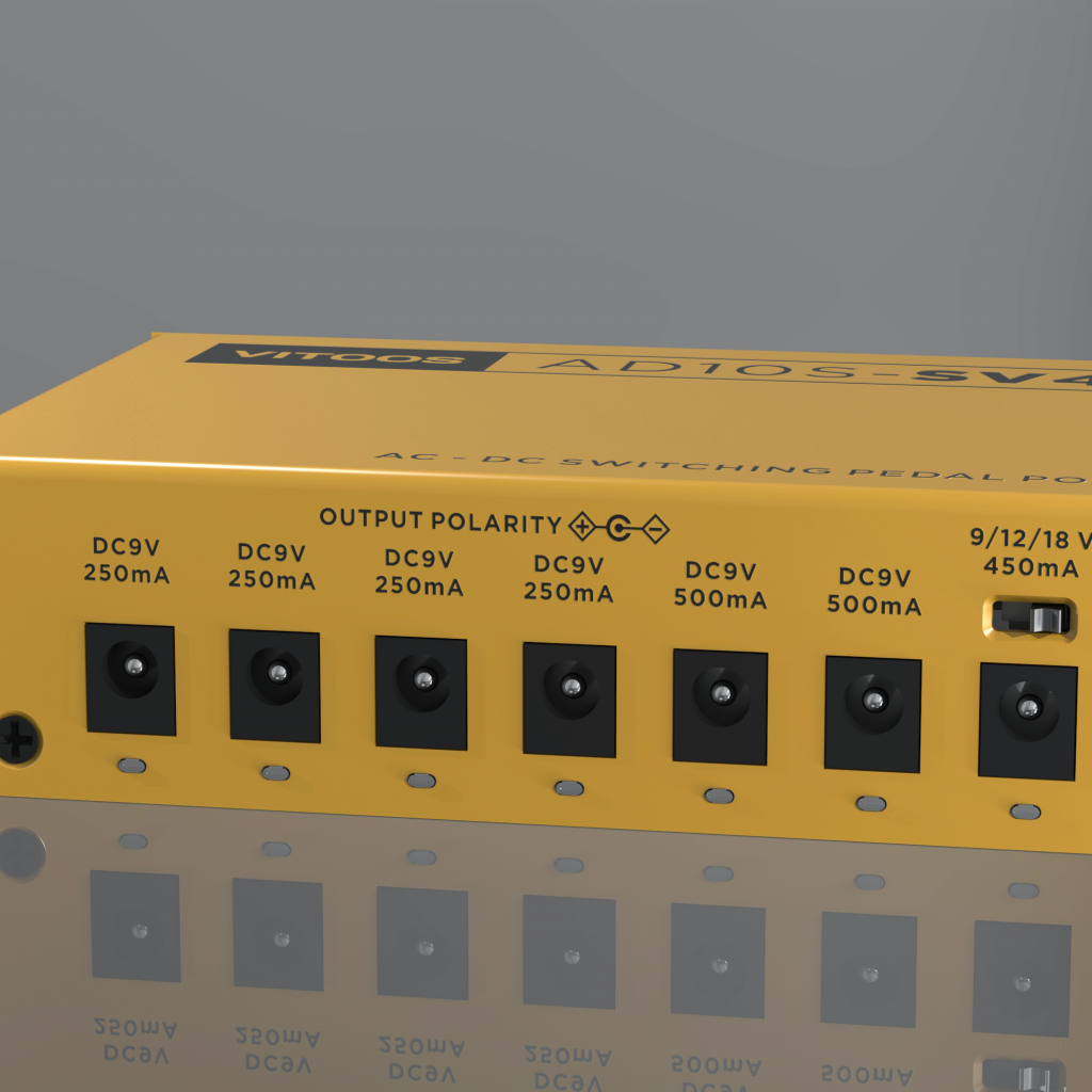 VITOOS AD10S-SV4 이펙트 페달 전원 공급 장치 완전 절연 필터 리플 노이즈 감소 고출력 디지털 이펙터| Alibaba.com