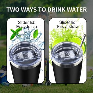 20oz Stainless Steel Tumbler with Lid and Straw, Double Wall <b>Vacuum</b> Insulated Travel Coffee Mug, Stainless steel surface Metal - Product Image 4