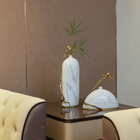 SANLOREN design de mode pour la décoration de bureau de bureau meilleur pour les cadeaux présents ornement de couleur blanche en céramique de style moderne