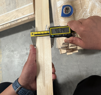 Tira de madera triangular para clientes de madera dura, tira de madera maciza, tira de madera de ángulo recto, Material de modelo de construcción DIY isósceles