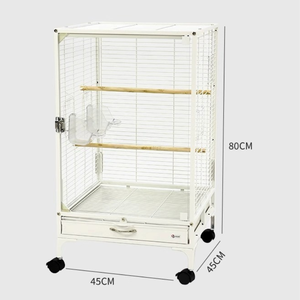 Hot Selling Dubbellaags Kleine Vogel & Eekhoorn Kooi Perfect Huis Voor Suiker Zweefvliegtuigen Duurzaam Glas Met Plastic Dienblad Doos - Product Image 5