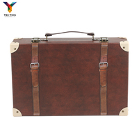 Boîte cadeau en papier en forme de valise, design personnalisé, avec poignée en métal, boîte en carton en forme de valise