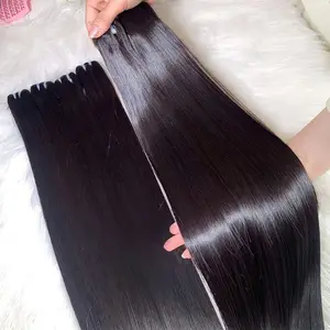 Paquets de cheveux vierges cuticule aligné droit unique noyer cheveux humains vierges vendeurs de paquets droits