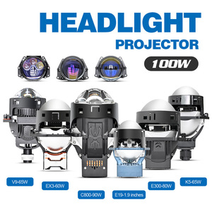 Phare de voiture LED haute puissance <span class=keywords><strong>2</strong></span>,5 et 3 pouces, antibrouillard, non destructif, double lentille laser H4, 12V, en aluminium, nouveau, 6000K, garantie <span class=keywords><strong>2</strong></span> ans - Product Image 3