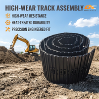 OC PARTS Ensemble de maillons de chenille pour mini-excavatrice CAT 304C 307C 308 307C, groupe de chenilles haute résistance pour train de roulement lourd