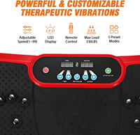 Plataforma Vibratoria de Alta Frecuencia para Ejercicio Corporal Completo, 150 kg, Crazy Fit, para Drenaje Linfático