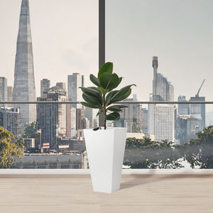 Weathering Resistant Corten Steel Square Contemporary Farmhouse Floor <b>Flower</b> Pot for Shopping Mall Use - Product Image 3